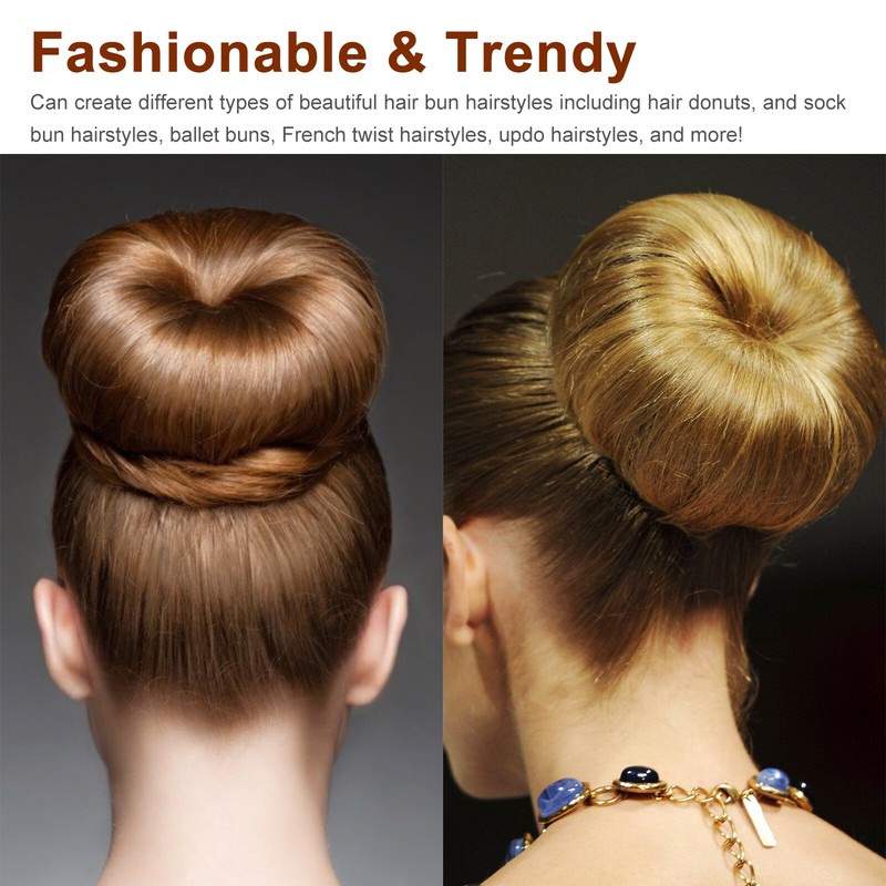 4 Pcs Magic Foam Hair Bow Sponge Bun Maker Donut Ponytail Clip Twist Sock Tools gallery