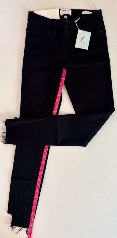 Frame Denim – Le Skinny de Jeanne – Mid-Rise Skinny Black (New w/tags) Size 27