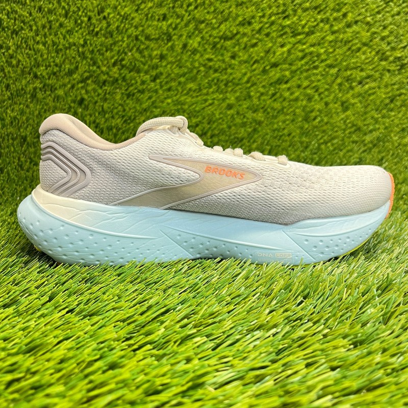 Brooks Glycerin 21 Womens Size 7D Beige Blue Walking Running Shoes Sneakers gallery