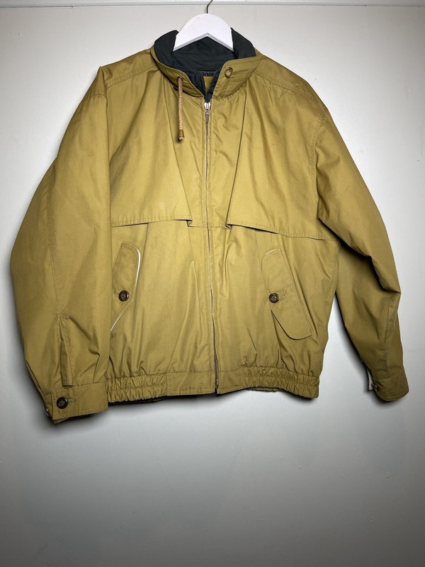 Vintage London Fog Men’s Medium Bomber Jacket Light Brown – Insulated