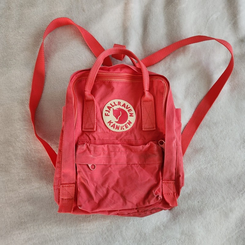 Fjallraven Kanken Mini Backpack Coral Pink Classic Bag Purse Outdoor School Hike