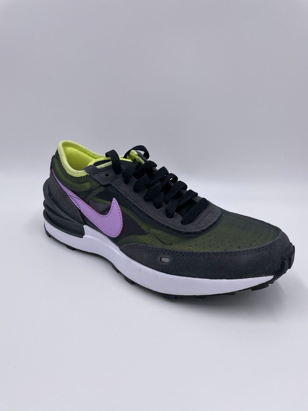 Nike Waffle One Off Noir Light Lemon Twist Lilac Mesh Sneakers Womens DC0481-002 gallery