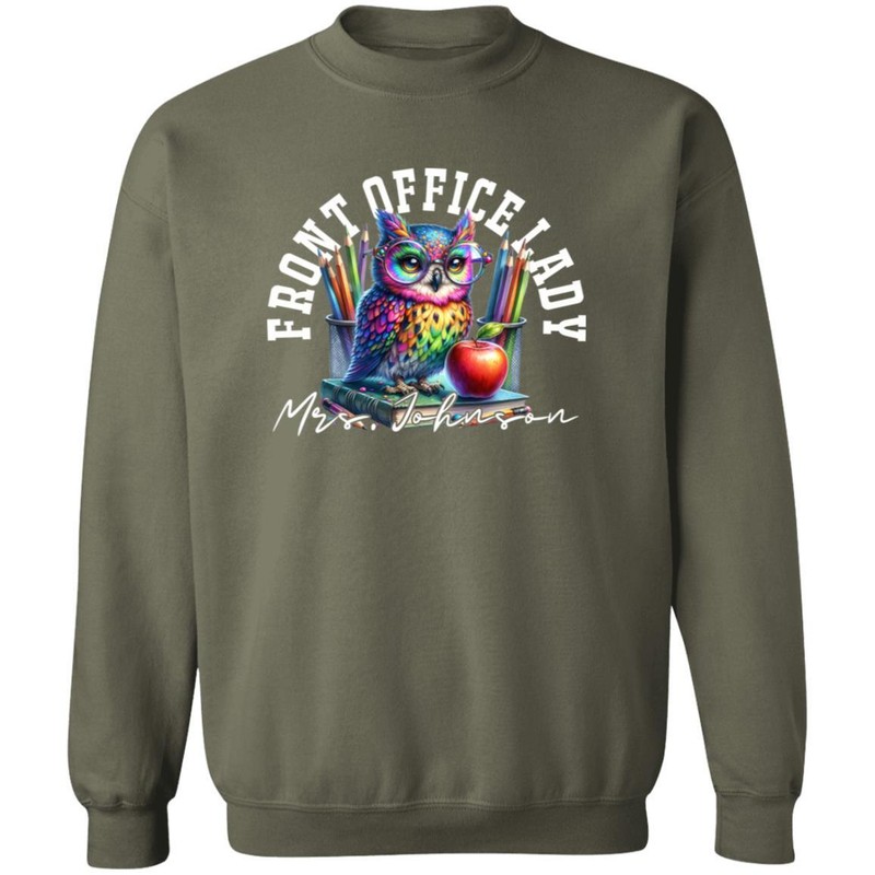 Front office lady funny Personalized Unisex Sweatshirt Custom School administrat gallery
