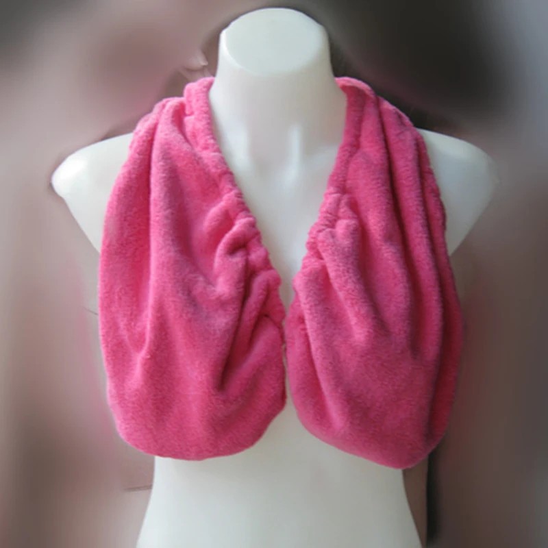 Pink Hanging Neck Nursing Tank Top Women Maternity Breastfeeding Bath Wrap Towel gallery