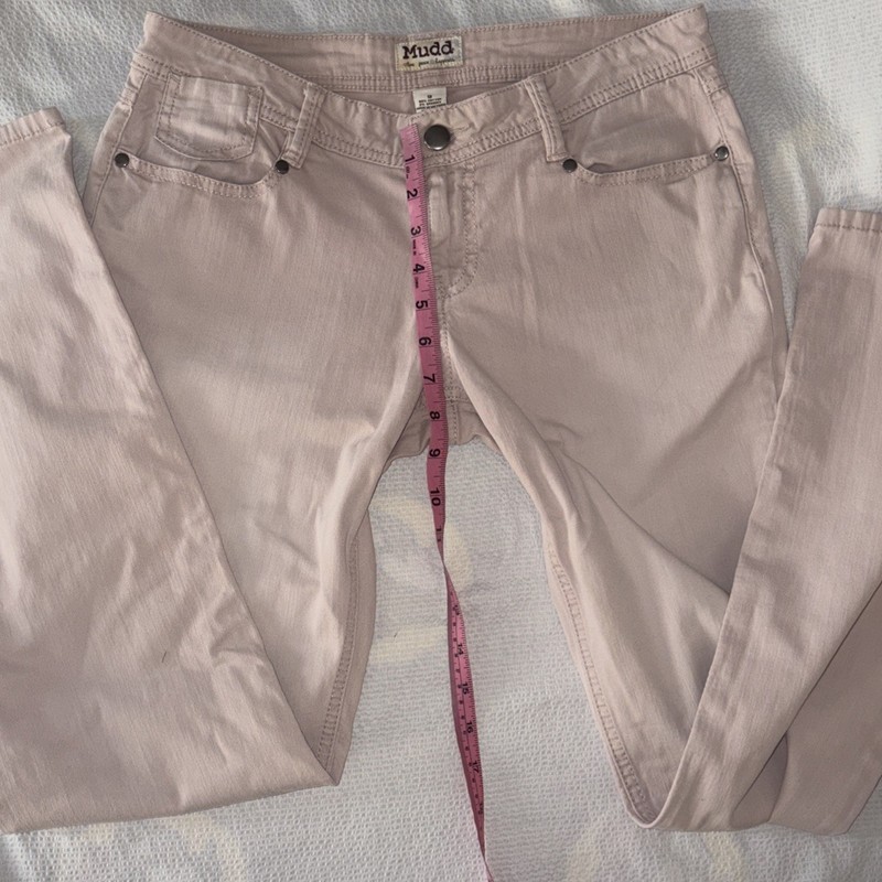Mudd Jeans Size 9 Boot Cut Pink Mid Rise Y2K gallery