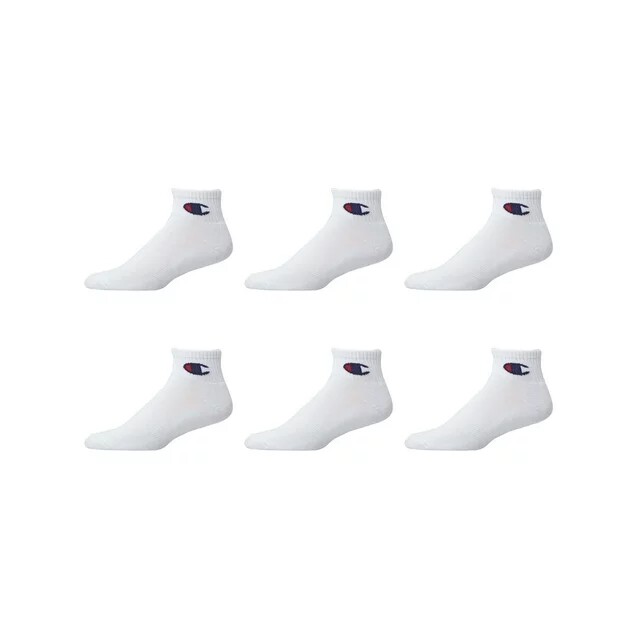 Champion® Men's 6 Pairs Ankle Socks " DOUBLE DRY & ARCH SUPPORT & CUSHIONED " gallery