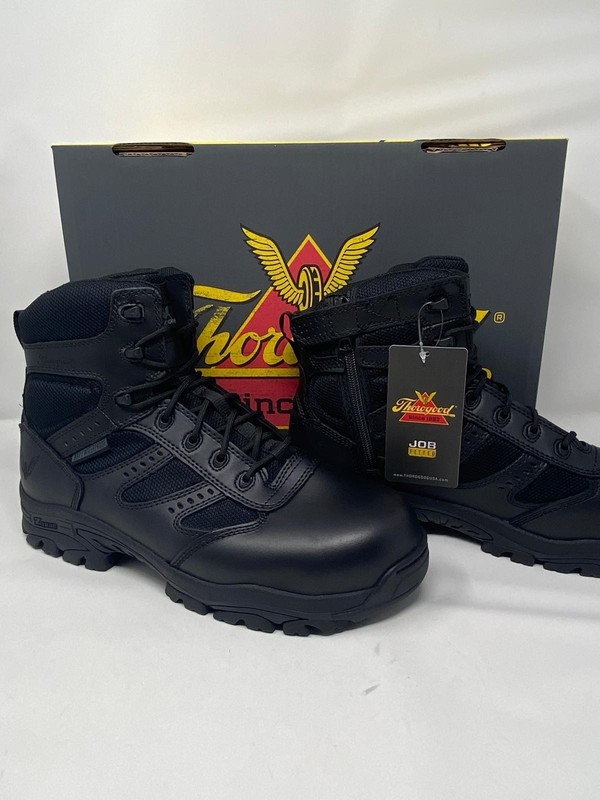 Thorogood 804-6190 Deuce Waterproof 6” Safety Toe, Full-Grain Leather, Black