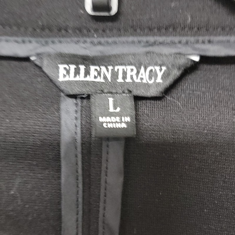 Ellen Tracr Blazer Black Zip Pockets Size Parge L Nwot New Without Tags gallery