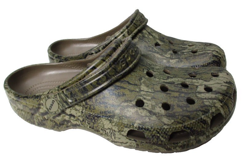 Crocs Veil Relic Classic Clogs Mens Sz 11 Green Camo Camoflage Slides Sandals