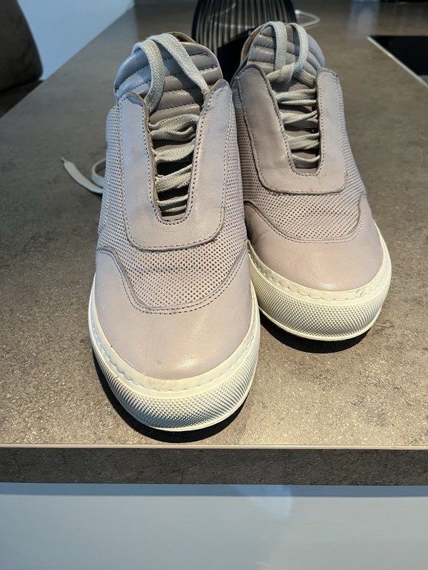 Nero Handmade In Italy premium trainers size 44 grey 100% leather