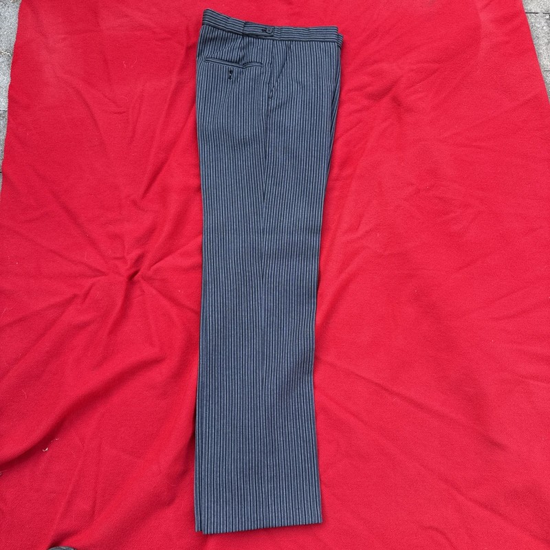 Morning Trousers Wedding Formal Masonic Label Size 30” IL 31.5”