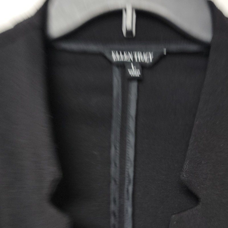 Ellen Tracr Blazer Black Zip Pockets Size Parge L Nwot New Without Tags gallery