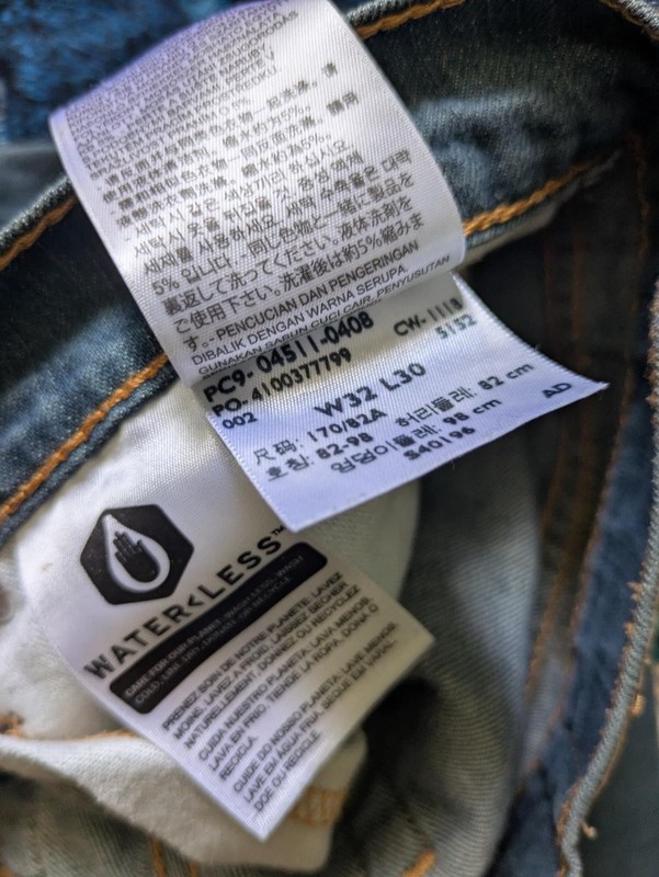 Levi's 511 32x30 Men's Stretch Blue Denim Jeans Slim Fit Levi Strauss Pants gallery
