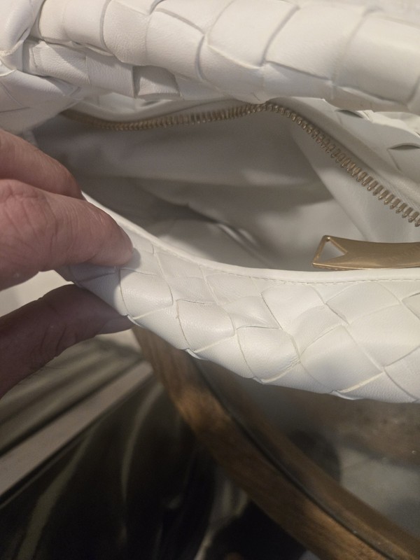 Bottega Veneta Jodie Hobo Bag Mini Chalk Leather gallery