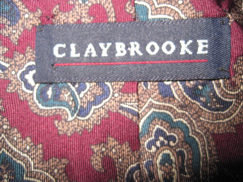 Blue Green Red Beige SILK Tie Necktie Claybrooke (10056) gallery