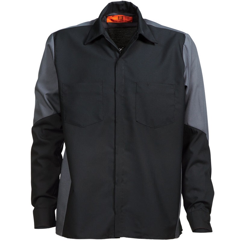 Mechanic Work Shirts Two Tone Motorsport 2 Pocket Industrial Uniform Clothes gallery