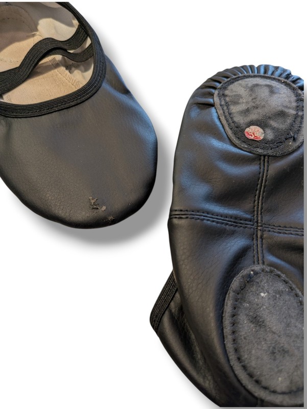 Dynadans Girls Leather Ballet Shoes with Elastic Straps Size 3 Big Kid (US 15) gallery