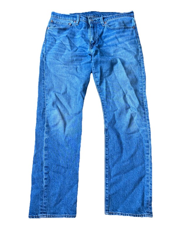 Levi’s Premium Men 502 Taper Fit Zip Fly Tapered Leg Stretch Jeans Blue