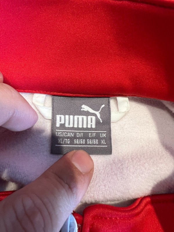 Puma Scuderia Ferrari Track Jacket Mens X-Large Red Full Zip Racing Team gallery