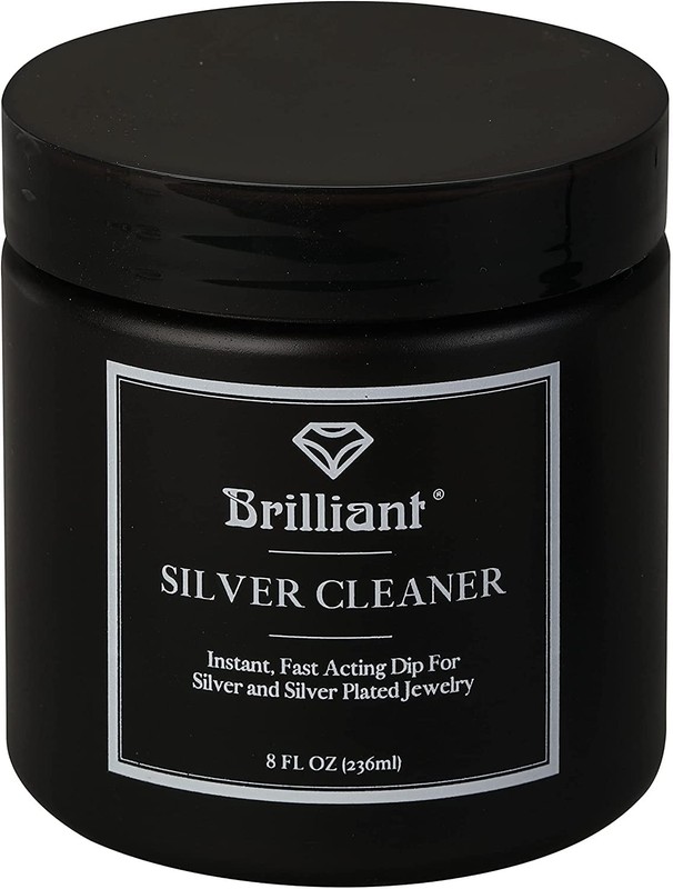 Brilliant Silver Dip Cleaner, Black 8 Oz 8 Fl (Pack of 1),
