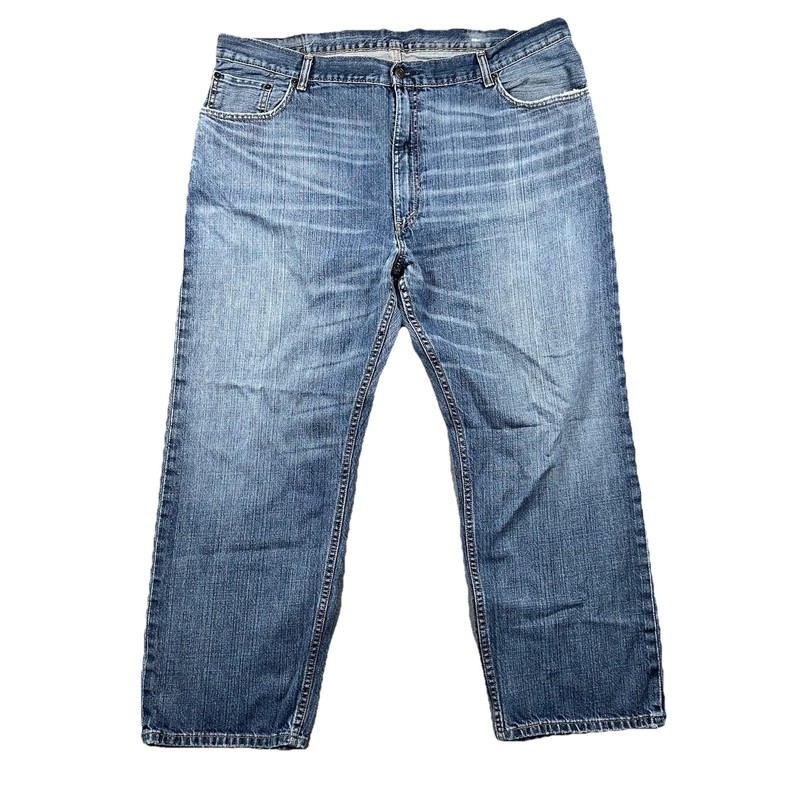 Levi Strauss Co 559 Jeans Mens Size 44×29 Straight Leg Blue Denim Pants REPAIR