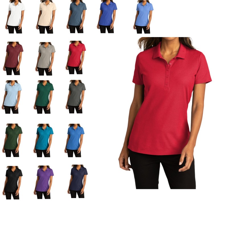 Mafoose Women’s Short Sleeve Easy Care SuperPro React Polo Shirt LK810