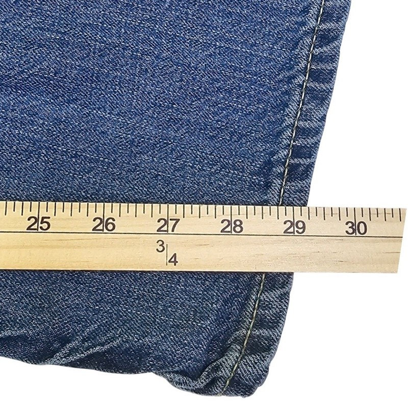 Express Mens Distressed Straight Leg Jean Blue Denim W34 L30 100% Cotton RN55285 gallery