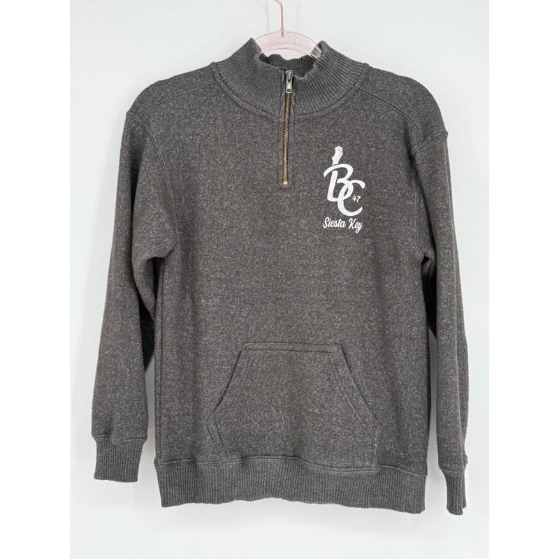Trade Heritage Apparel Womens Sz S BC 47 Siesta Key Pullover Sweatshirt Gray