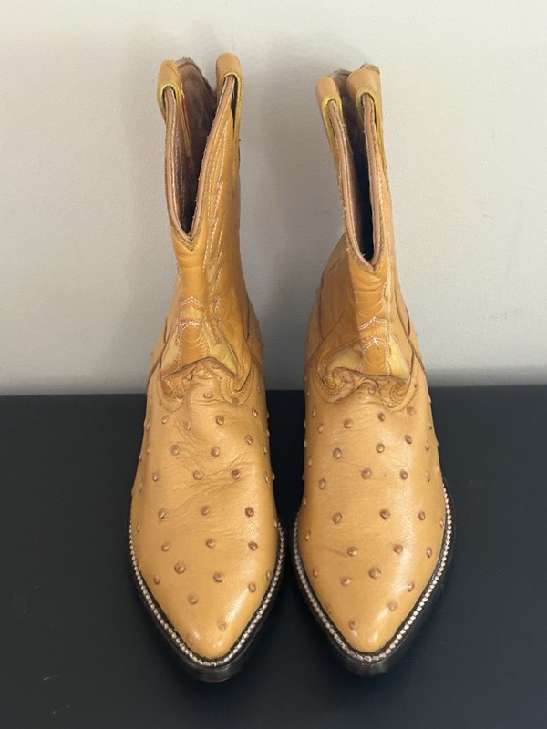 Coyote Joe sz 21 cm Girls Western Boots Yellow Embroidered Cross Mid-Calf