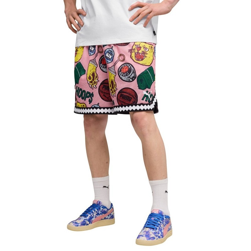 PUMA Commissioner Dylan Reversible Aop 7 Inch Shorts Mens Black Casual Athletic gallery