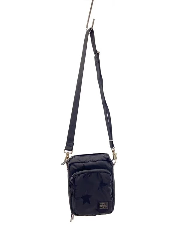PORTER VERTICAL SHOULDER BAG FLAG Shoulder Bag PVC BLK 867 17100