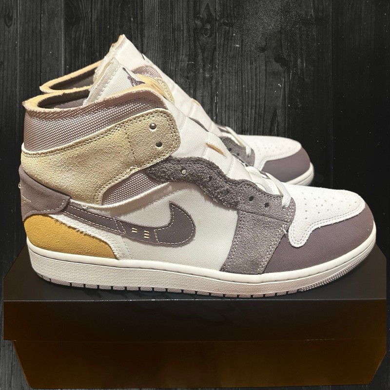 Nike Air Jordan 1 Mid SE Craft Taupe Haze Sail Mens Athletic Shoes DM9652-102