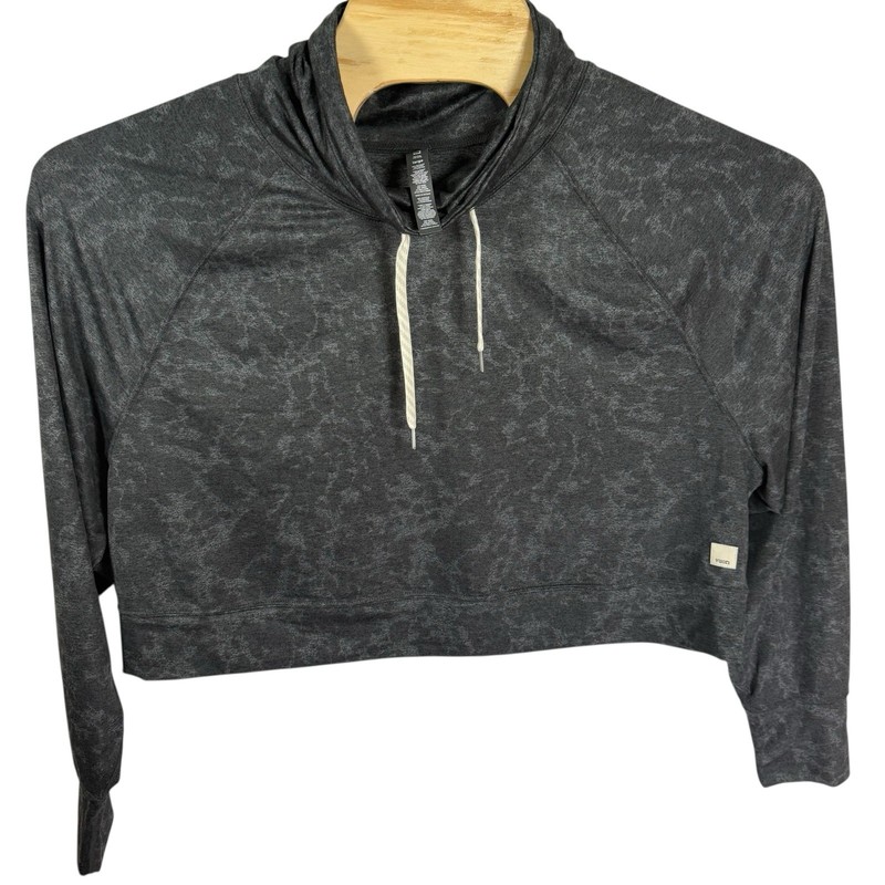 Vuori Women Large VW255 Halo Crop Funnel Neck Long Sleeve Pullover Shirt