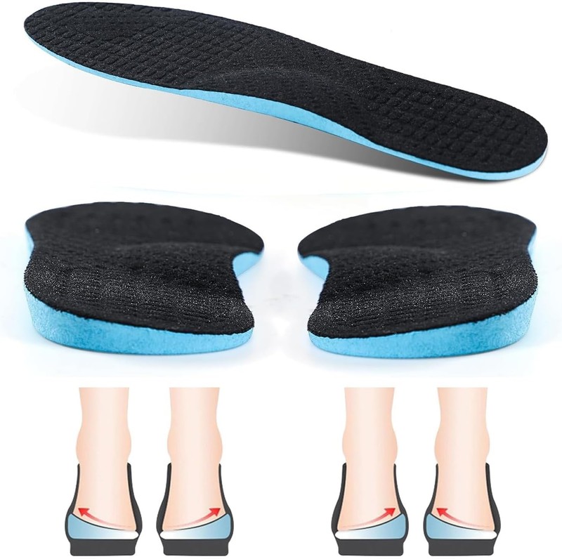 Supination Correction Insoles for Men & Women, Plantar Fasciitis Orthotic Ins