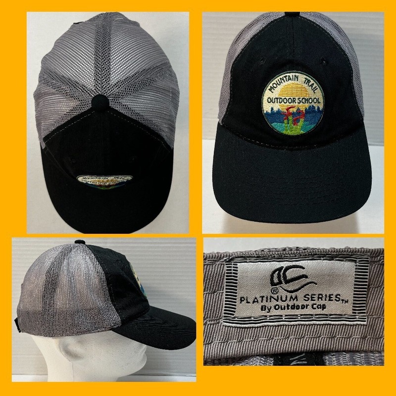 Mountain Trail Outdoor School Adjustable Ball Cap Hat Mesh Back Kanuga NC EUC