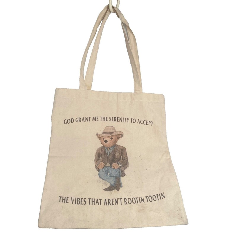 God Grant Me the Serenity Tote Bag – Rootin’ Tootin’ Vibes – EUC