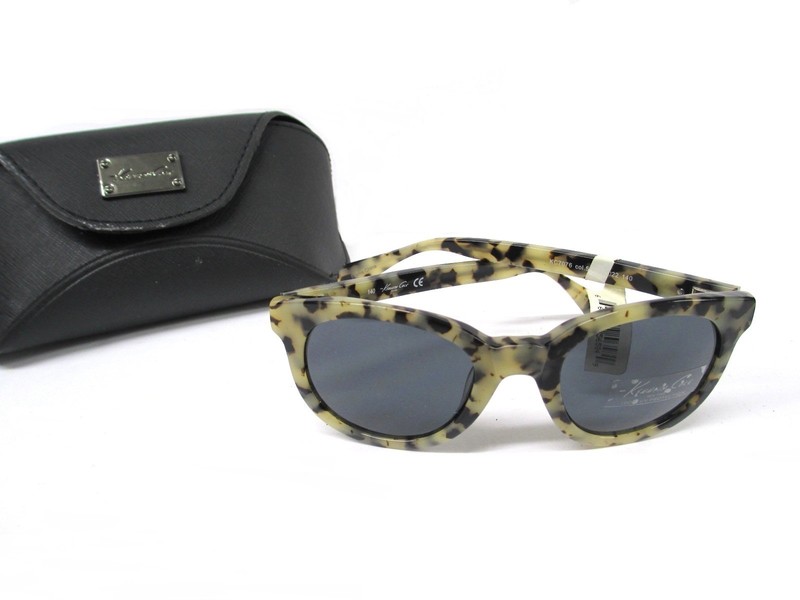 NWT Kenneth Cole Women’s Havana Ivory Sunglasses Mottled Tortoiseshell 49-22-140
