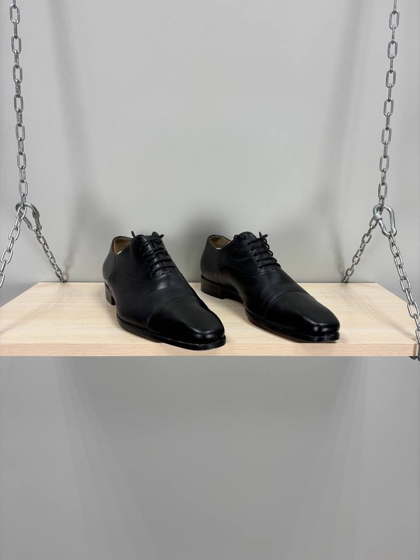 Mens shoes Santoni Size 8 Color Black Duties Paid (USA)