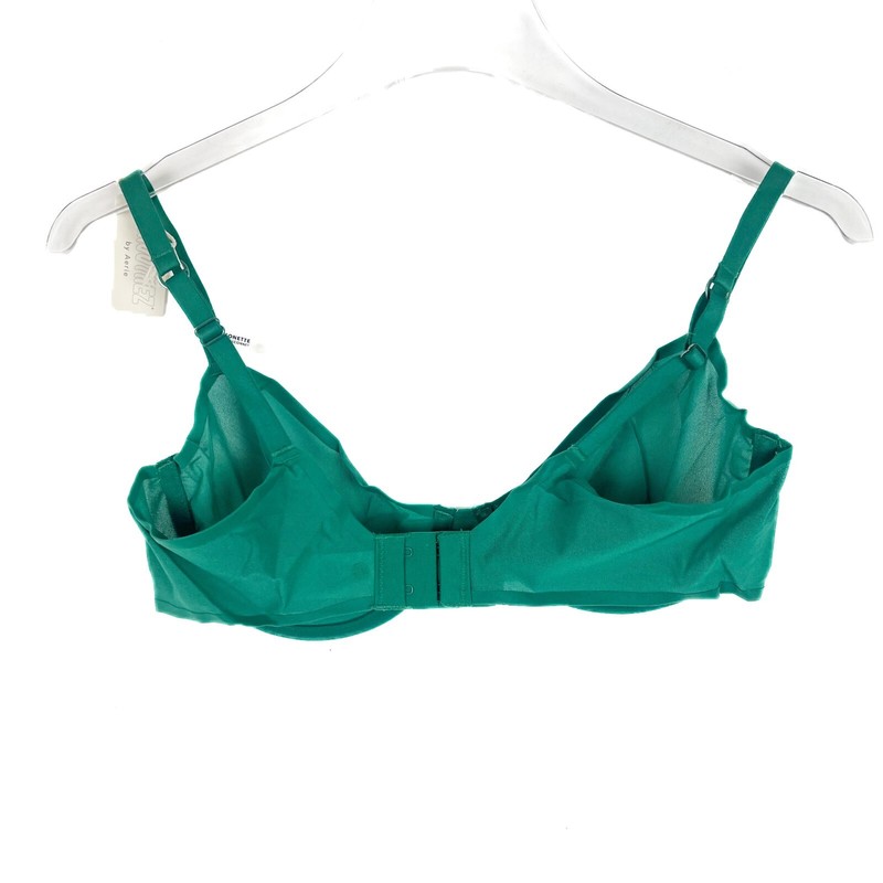 NWT Aerie SMOOTHEZ Mesh Unlined Balconette Bra Underwire Green Size 36C NEW gallery