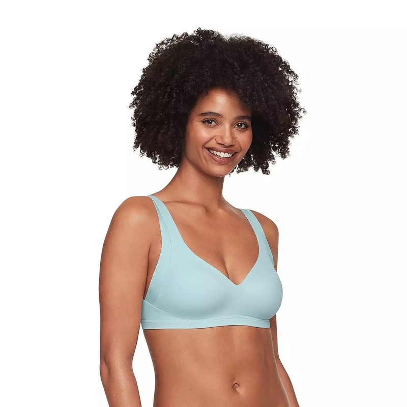 Warners No Side Effects Comfort Wireless Lightly Lined Bra 2231A Green 3XL NEW