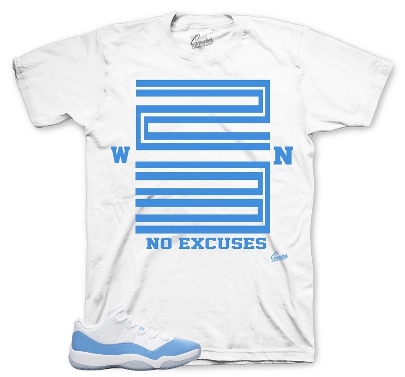 T-Shirt To Match Jordan 11 University Blue Low Shoes – Win 23 Tees