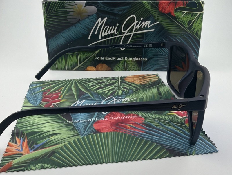 DEFECTIVE Maui Jim Mens One Way 56mm Blue Polarized Sunglasses MJ0875S00 G3D gallery