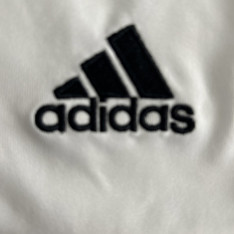 Adidas Shorts Men L ClimaCool White 3-Stripe Athletic Soccer Team