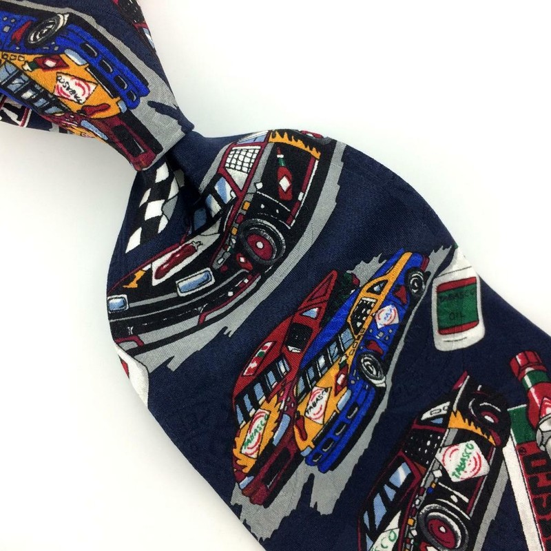 TABASCO USA Made TIE Sports Racing Cars Silk Necktie IN12- 201 New Novelty Ties