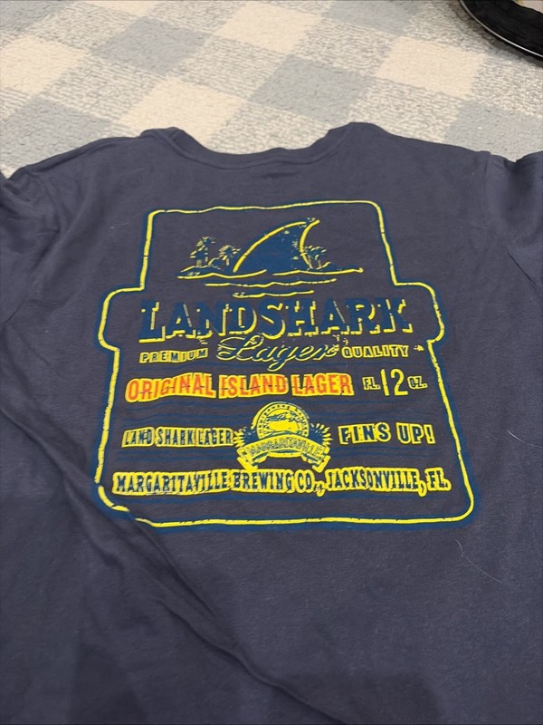 Margaritaville Landshark Lager T Shirt Adult S Jimmy Buffet Parrot Head Beer gallery