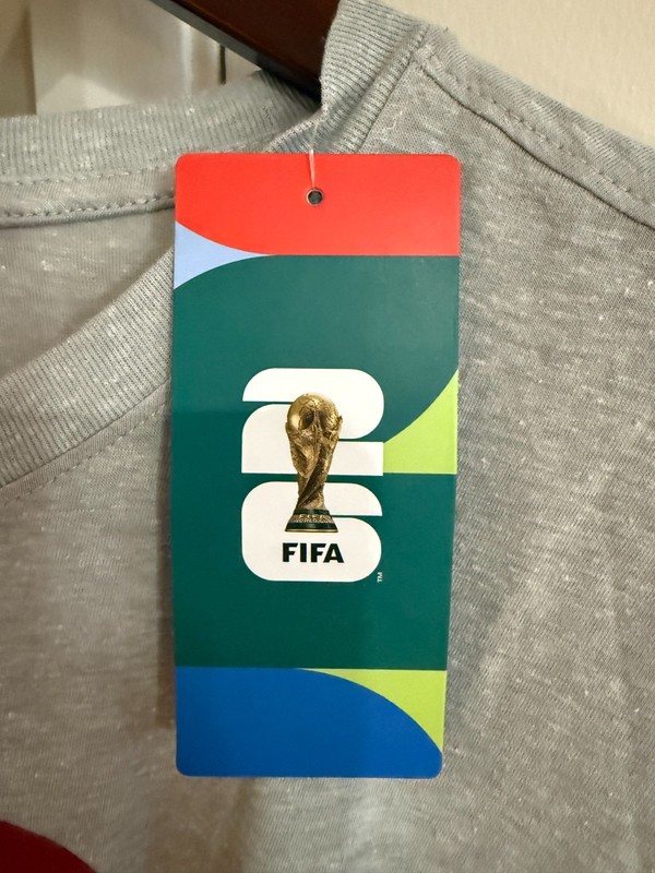 FIFA Official Licensed World Cup T Shirt XL Gray BRAND NEW WITH TAGS!!!!! gallery