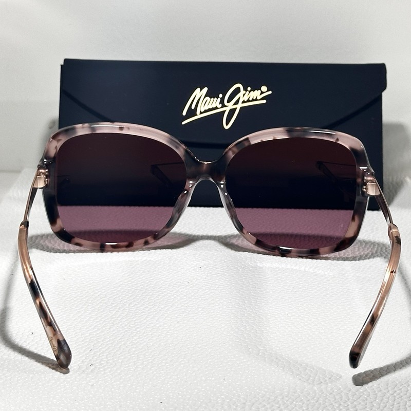 Maui Jim Melika MJ 760-09T Pink Tortoise rose Gold Sunglasses 58-16-140 H12588 gallery