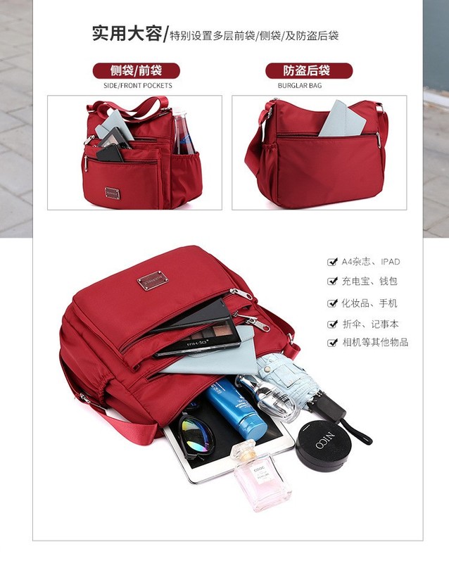 NEW Waterproof Messenger Cross Body Ladies Handbag Bag Shoulder Bag Womens Purse gallery