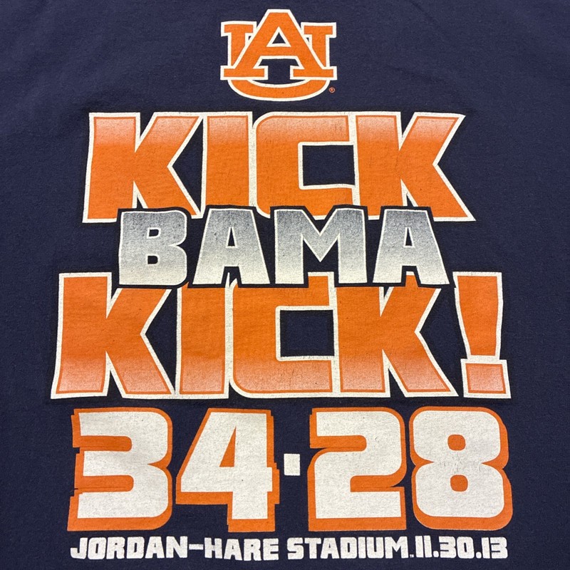 Auburn University Tigers vs. Alabama Iron Bowl 2013 Tee Shirt XL Navy gallery