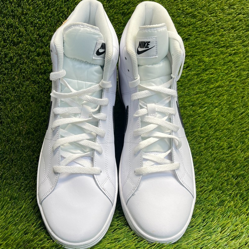 Nike Court Royale 2 Mid Mens Size 12 White Black Athletic Leather Shoes Sneakers gallery